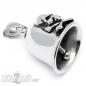 Preview: Skull Biker-Bell Stainless Steel Skull Cross Bones Motorcycle Lucky Bell